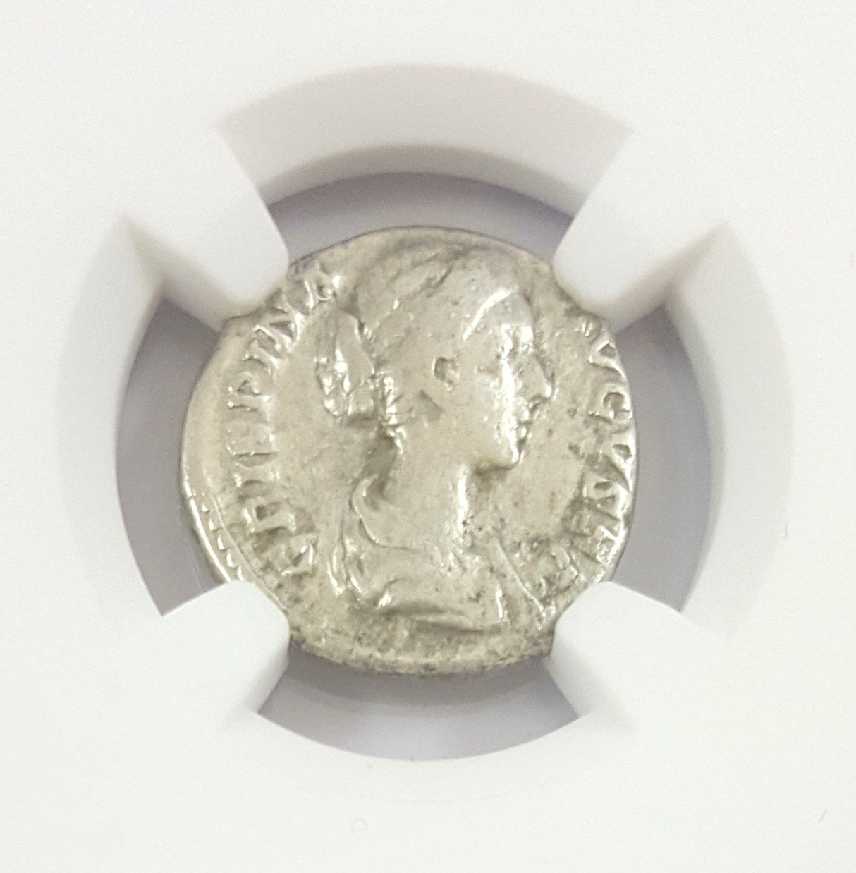 CRISPINA(AR)NGC(CH-F) Roman Silver Denari of Crispina NGC(CH-F)