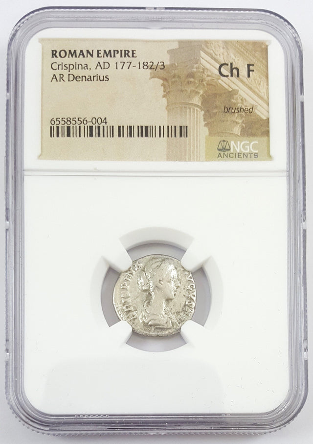 CRISPINA(AR)NGC(CH-F) Roman Silver Denari of Crispina NGC(CH-F)