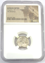 CRISPINA(AR)NGC(F) Roman Silver Denari of Crispina NGC(F)