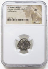 CRISPINA(AR)NGC(XF) Roman Silver Denari of Crispina NGC(XF)