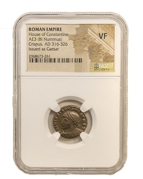 CRISPUS(AE3)NGC(VF) Roman AE3 of Crispus (AD 304-326) NGC(VF)