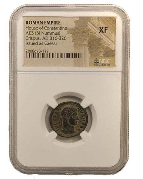 CRISPUS(AE3)NGC(XF) Roman AE3 of Crispus (AD 304-326) NGC(XF)