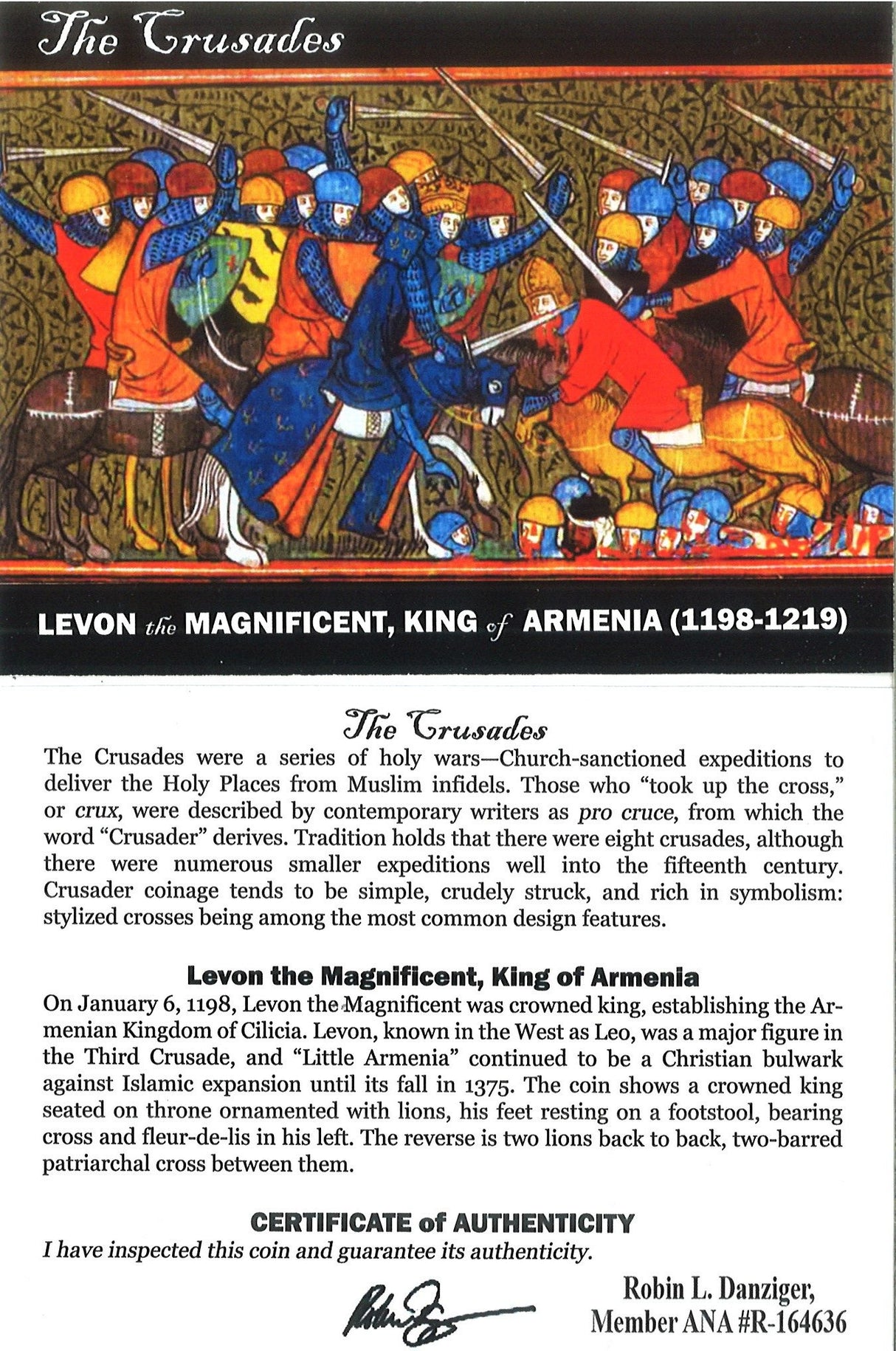 CRU-LEVON-NGC(NG) Crusades: Levon the Magnificent, King of Armenia (NGC)(NG)