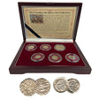 CRUSADER6CNBOX-B Crusader: Friends & Foes, Box of 6 Silver Medieval Coins (Six-Coin Box)