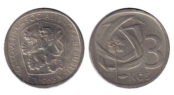 Czechoslovakia KM57(F-XF) 3 Korun