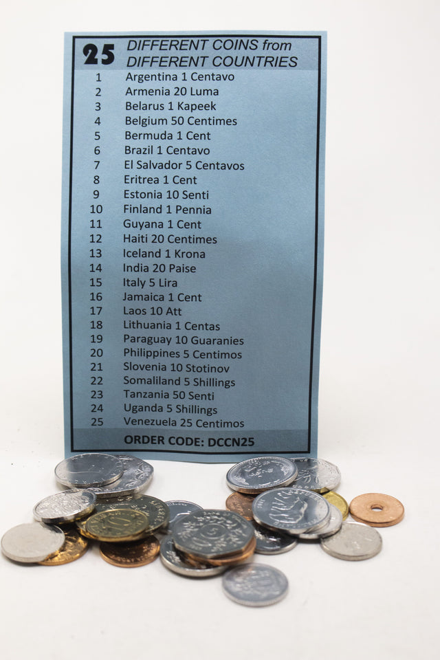 DCCN25(U) 25 different coins from 25 countries