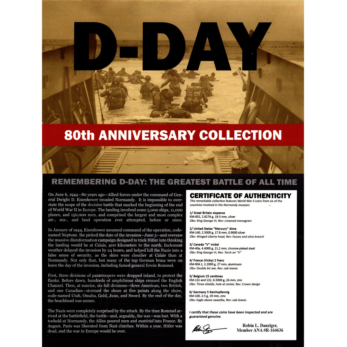 D-Day: 80th Anniversary Collection (Six-Coin Box)