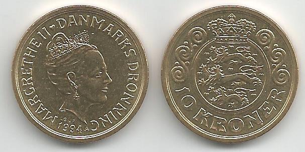 Denmark KM877(U) 10 Kroner