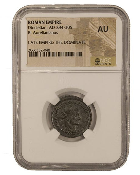 DIOCLETIAN(ANT)NGC(AU) Roman AE Antoninianus of Diocletian (AD284-305) NGC(AU)