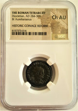 DIOCLETIAN(ANT)NGC(CH-AU) Roman AE Antoninianus of Diocletian (AD284-305) NGC(CH-AU)