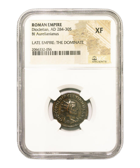 DIOCLETIAN(ANT)NGC(XF) Roman AE Antoninianus of Diocletian (AD284-305) NGC(XF)