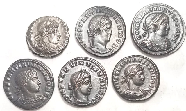 DL2020 Lot of 6 Constantine II (AU) Mix of different types and mints