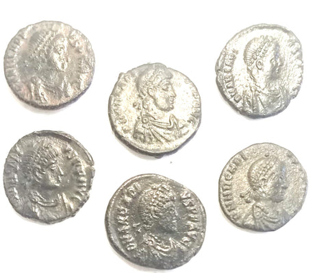 DL2028 Lot of 6 Arcadius AE3 (VF+/XF)