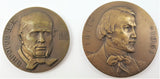 Dl2050 Dealer Lot Of Two (2) Russian Medals Featuring Famous Russians On Their 150Th Birthdays.(Xf-Vf)