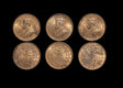 DL839 Ceylon, George V (1910-1936), Copper 1/2 Cent, 1917 (3) KM 106 (3), UNC with lustre, a lot of (3) coins