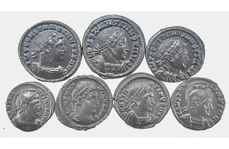 DLR1 Lot of 7 London Mint Constantine the Great, Near AU