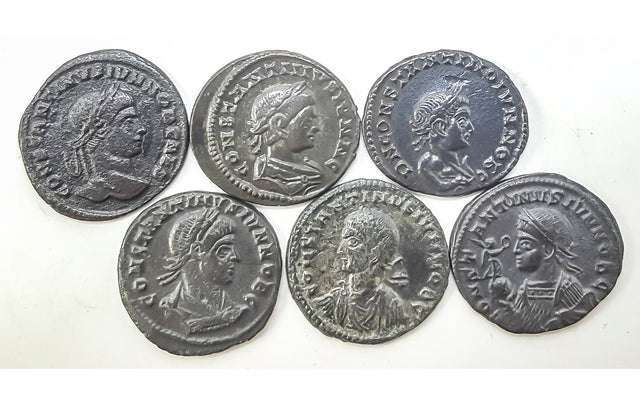 DLR3 Lot of 6 Constantine II, including Scarcer Types