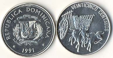 Dominican Rep. KM71.1(U) 25 Centavos