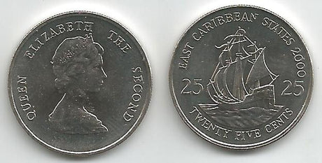 East Caribbean KM14(U) 25 Cents - St. Vincent