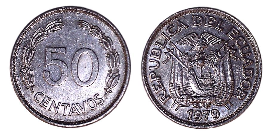 Ecuador KM81(AU) 50 Centavos