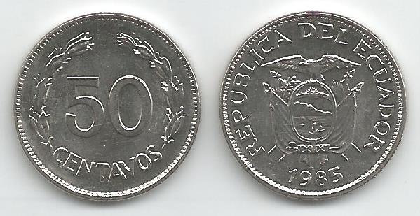 Ecuador KM87(U) 50 Centavos