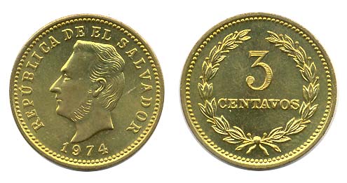 El Salvador KM148(U) 3 Centavos