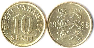 Estonia KM22(U) 10 Senti