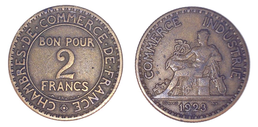 France KM877(F) 2 Francs