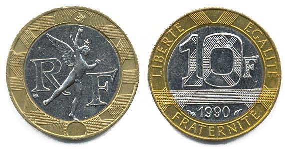 France KM964.1(XF-AU) 10 Francs