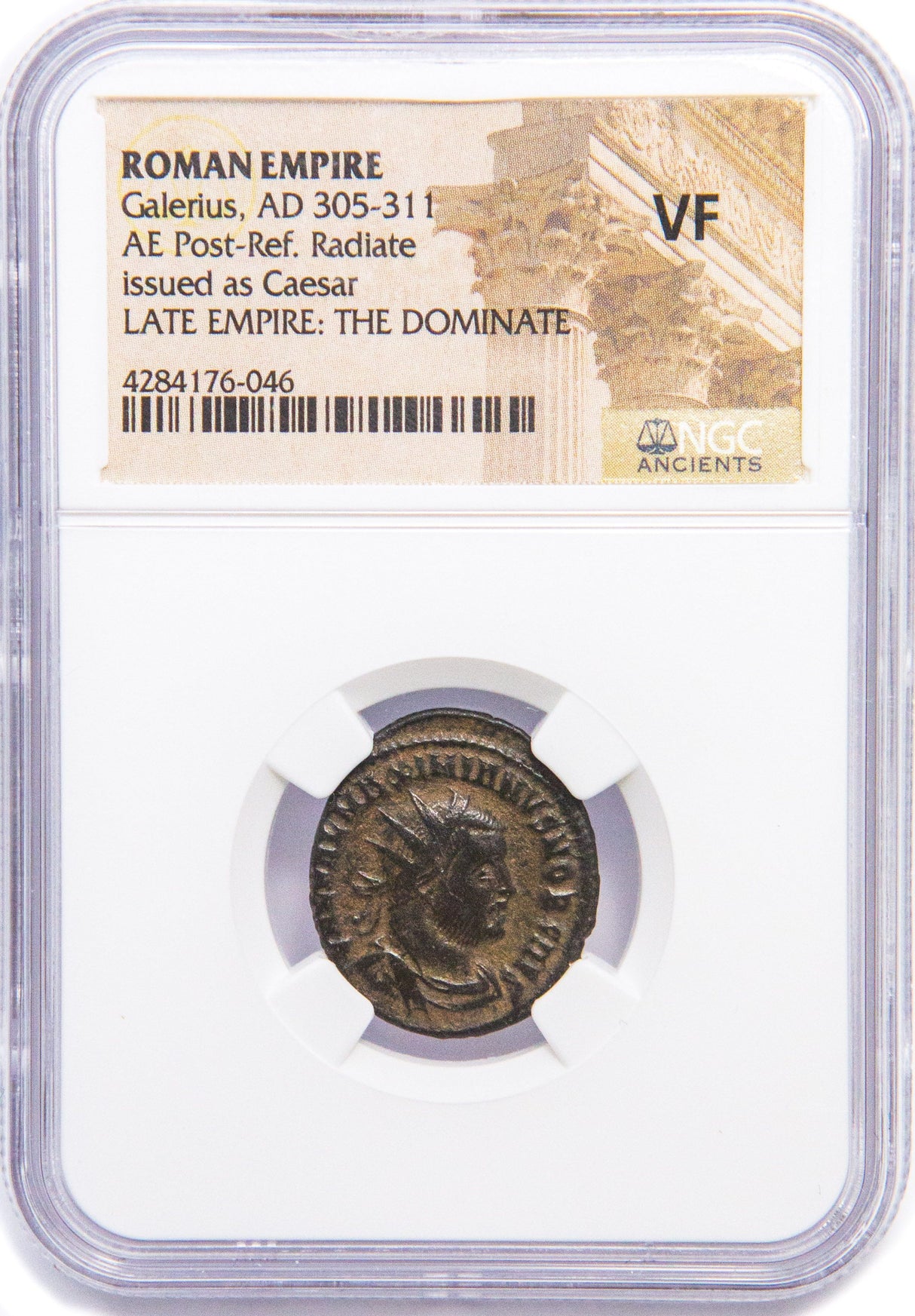 GALERIUS(ANT)NGC(VF) Roman AE of Galerius (AD293-311) NGC(VF)