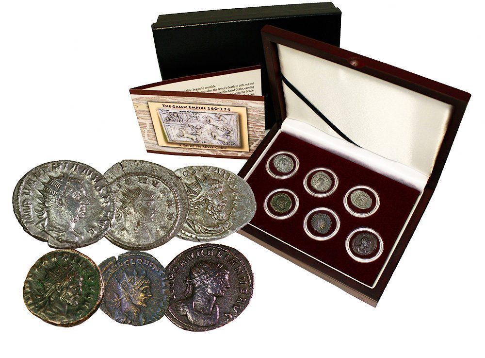 The Fracture of Imperial Rome: Gallic Empire (Six-Coin Box)