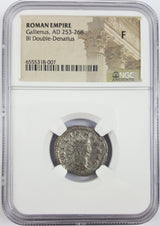 GALLIENUS(AR)NGC(F) Roman Silver Antoninianus of Gallienus (AD 253-268) NGC(F)