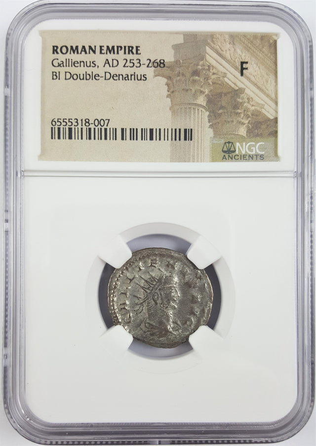 GALLIENUS(AR)NGC(F) Roman Silver Antoninianus of Gallienus (AD 253-268) NGC(F)