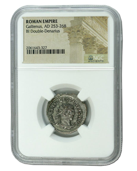 GALLIENUS(AR)NGC(HG) Roman Silver Antoninianus of Gallienus (AD 253-268) NGC(HG)