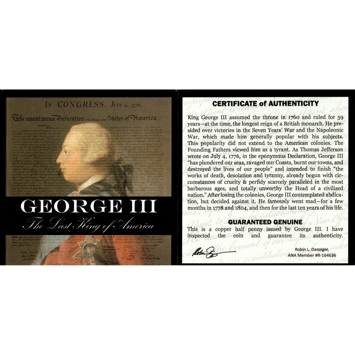 GEORGE3-MINI The Last King of America: George III Mini Album