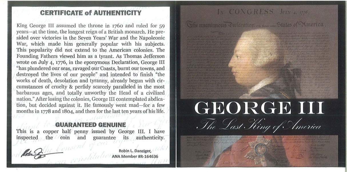 GEORGE3-MINI The Last King of America: George III Mini Album