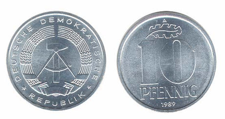 Germany D. R. KM10(U) 10 Pfennig