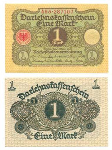 Germany P58(U) 1 Mark