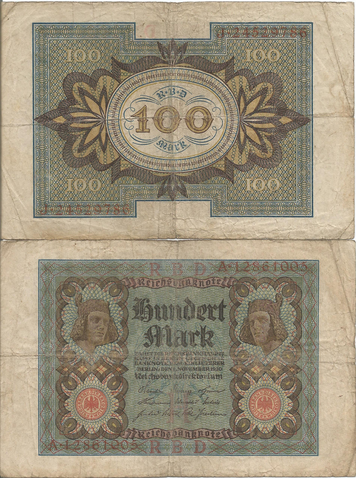 Germany P69(VG-F) 100 Mark