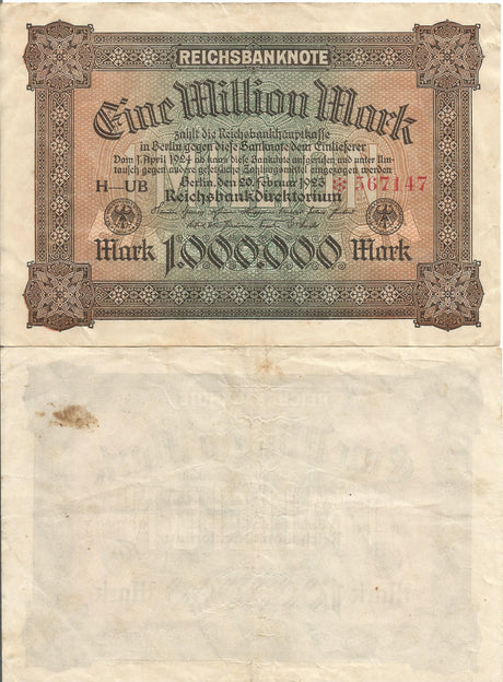 Germany P86(VF) 1,000,000 Mark