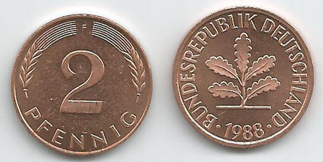 Germany KM106a(U) 2 Pfennig