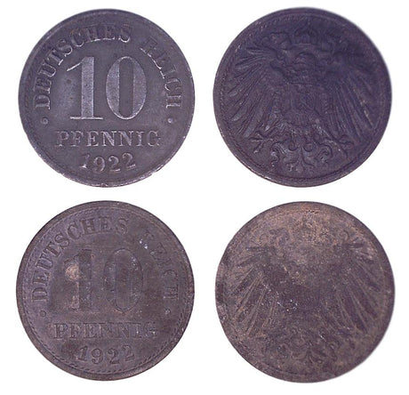 Germany KM26(VG-F) 10 Pfennig