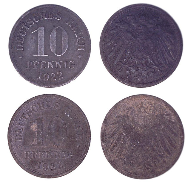 Germany KM26(VG-F) 10 Pfennig