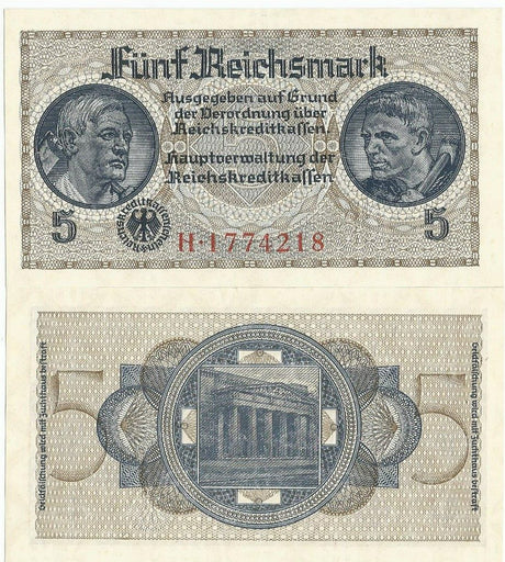 Germany PR138(AU-U) 5 Reichsmark