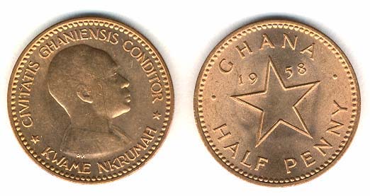 Ghana KM1(U) 1/2 Penny