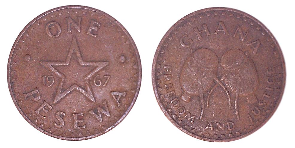 Ghana KM13(VF) 1 Pesewa