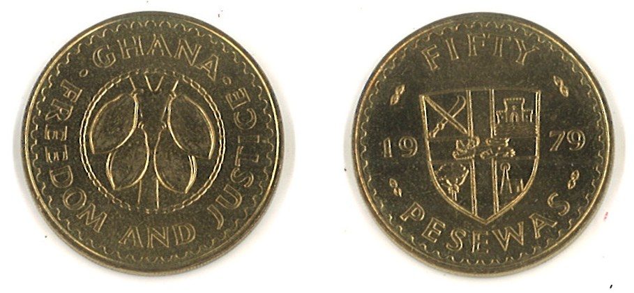 Ghana KM18(U) 50 Pesewas