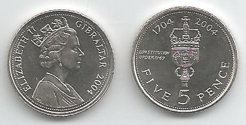 Gibraltar KM1049(U) 5 Pence