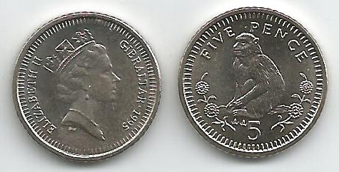 Gibraltar KM22.2(U) 5 Pence