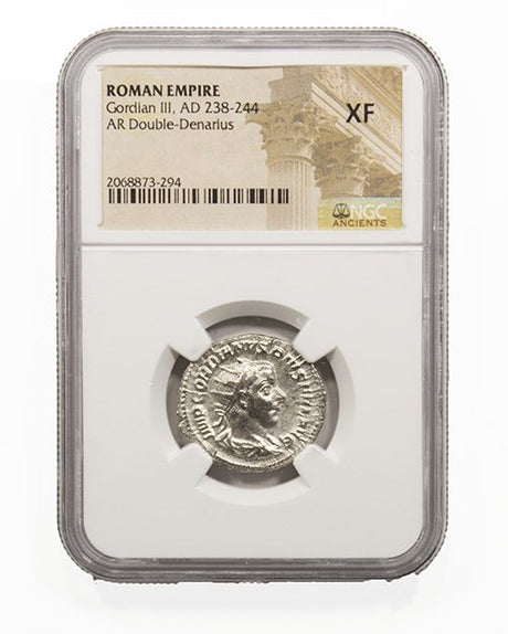 GORDIAN3RD(ANT)NGC(XF) Roman Silver Antoninianus of Gordian III (AD 238-244) NGC(XF)